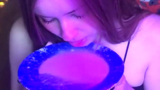 Brought Home a Cat Girl and Cum in Mouth