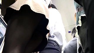 Commuter Bus Is OL Riddled With Special Black Pantyhose In