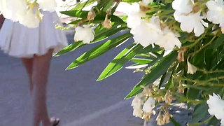 Wetting Ck Panties on a Hike