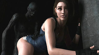 Jill Valentine Gets Hardcore Monster Cock Fuck - Animated Hentai BBC Domination