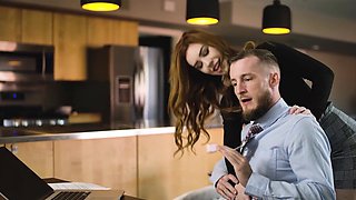 Fit Buxom Redhead Nala Brooks Sucks & Rides Brick Danger's Big Cock With Inimitable Passion