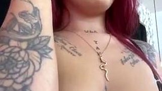 Big boobs milf masturbates with her dildo
