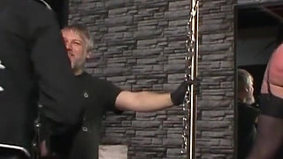 BDSM girl wipe her hard German