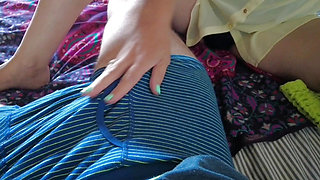 I give my husband a handjob to relax him