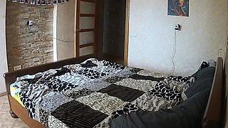 Sexy amateur blonde Russian web cam girl sucking on her toy