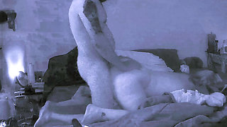 He spreads my ass with a new toy, then fucks and fills me with his cum in my gaping ass