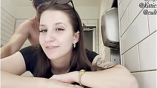 Rough Stranger Fuck In A Public Bathroom