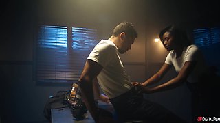 Horny ebony vixen mind-boggling porn video