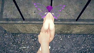 Hot tiny fairy gets fingered hard - petite pussy play