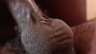 Close up Big Ass Ebony Riding Dick and Rubbing Clit on My Dick Till She Orgasm