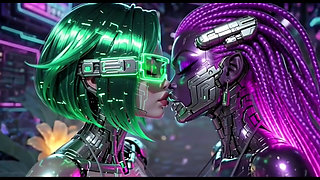 Beautiful Aliens Kiss on Nice Music, Ai Animation