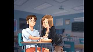 Horny girl brings him to her room in summertime saga