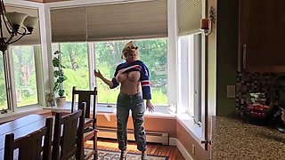 ONLY FAN leak Face Exposed Mistress Thursday Getting ready for the Game with her Big Tits bouncing