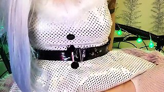 Bondage fetish solo toying hussy