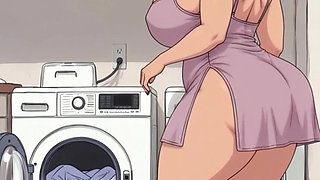 JOI Stepmother washing clothes - Come with me 100% You'll cum - Dirty Talk