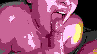 Blowjob Close up - Secretary Love Pulsating Cum Mouth