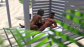 Tacos: Cuckold Husband Watches His Wife Dry Balls Filled with Cum on the Beach Ended with Very Big Cum Explosion - Episode 79