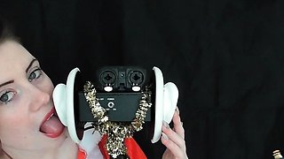 Jodie Marie ASMR Mrs Claus Ear licking & Kisses Video