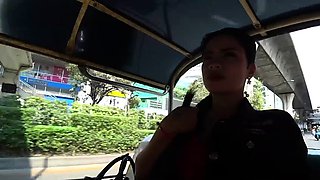 Cute Thai teen Tuk Tuk ride and sex