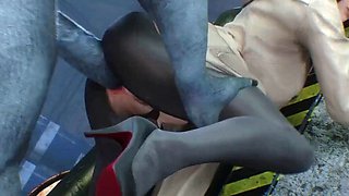 Trisbli Monster Cock Destroys Tight Slutty Ass - Intense Hardcore Cum Swallowing