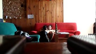 Cheating French wife gives deep blowjob on hidden camera