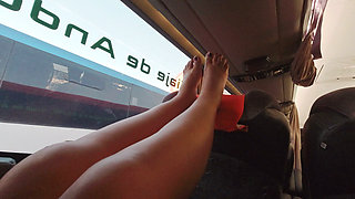 Couple on the Bus: Filth, Flashing and Cumming Mid-trip
