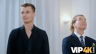 Vip4k. the tv was revved on and demonstrated all guests how hot the bride can fuck