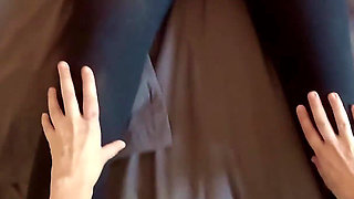 Cute girl control his orgasm - POV