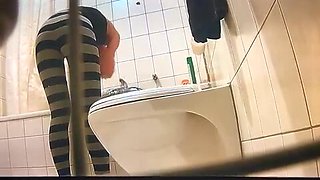 Teen in Bathroom Shower
