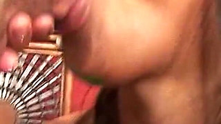 Hot ebony girl fucked hard by step brother with huge cock