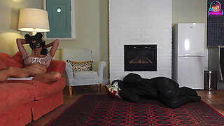 Training Zero Life in a Bitchsuit Bondage Slave Tease & Denial While I Orgasm