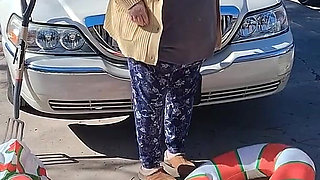 Big Beautiful Woman Nurse Vicki Crushes This Blow up Candy Cane
