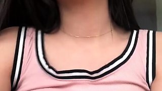 Big boob brunette masturbates on webcam