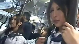 Asian Girls on a Bus