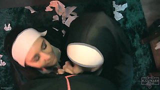 Nuns Sinn Sage and Nova Sky Break Their Vows in a Sinful Threesome