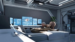 Nexus 3 3D animation fuck on space station with sexy blonde