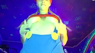 Therealbrittfit Mario Cosplay Taking Huge Cock Onlyfans