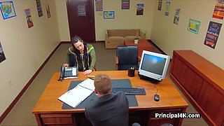 PE teachers round booty craves for head teachers cock