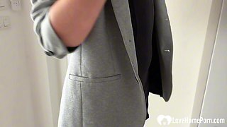 Helpless and Arousing as My GF Crushes Me in Coquettish Pantyhose