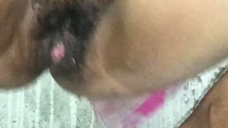 Indian Style Pee in Pussy Hole