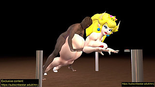 Bowsette Doggy Position in the Castle