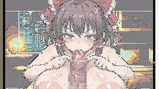 Hentai Game - Touhou Reimu Pixel Hentai Sex Animation