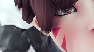 Receiving Enormous Facial After Intense Anal Cumshot Her Throat