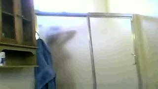 Mexican Aunt Maria spied on in the shower