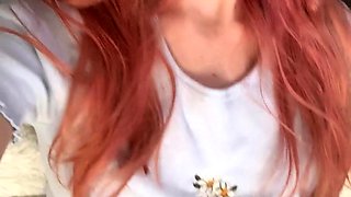 Emo teen on solo webcam masturbation
