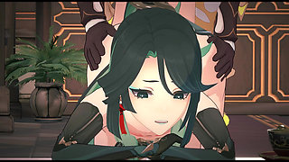 Genhin Impact - Xianyun Craves Big Black Cock After Getting Bored of Average Dick - 3D Hentai Animation