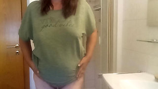 The scent of last night mature MILF in the shower 52 and uncensored