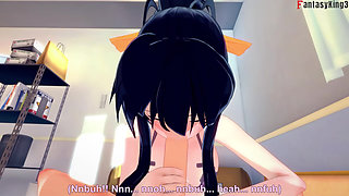 Rias Gremory Is Leaving so Akeno Gives Me a Titjob - Dxd Ntr Madness Series