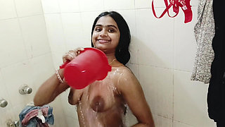 Star Sudipta Shower in Bathroom Mms