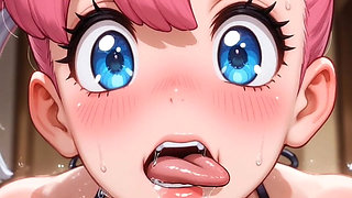 Monster Trainer Gets Fucked Moaning and Rubbing an Anime Hentai Poke